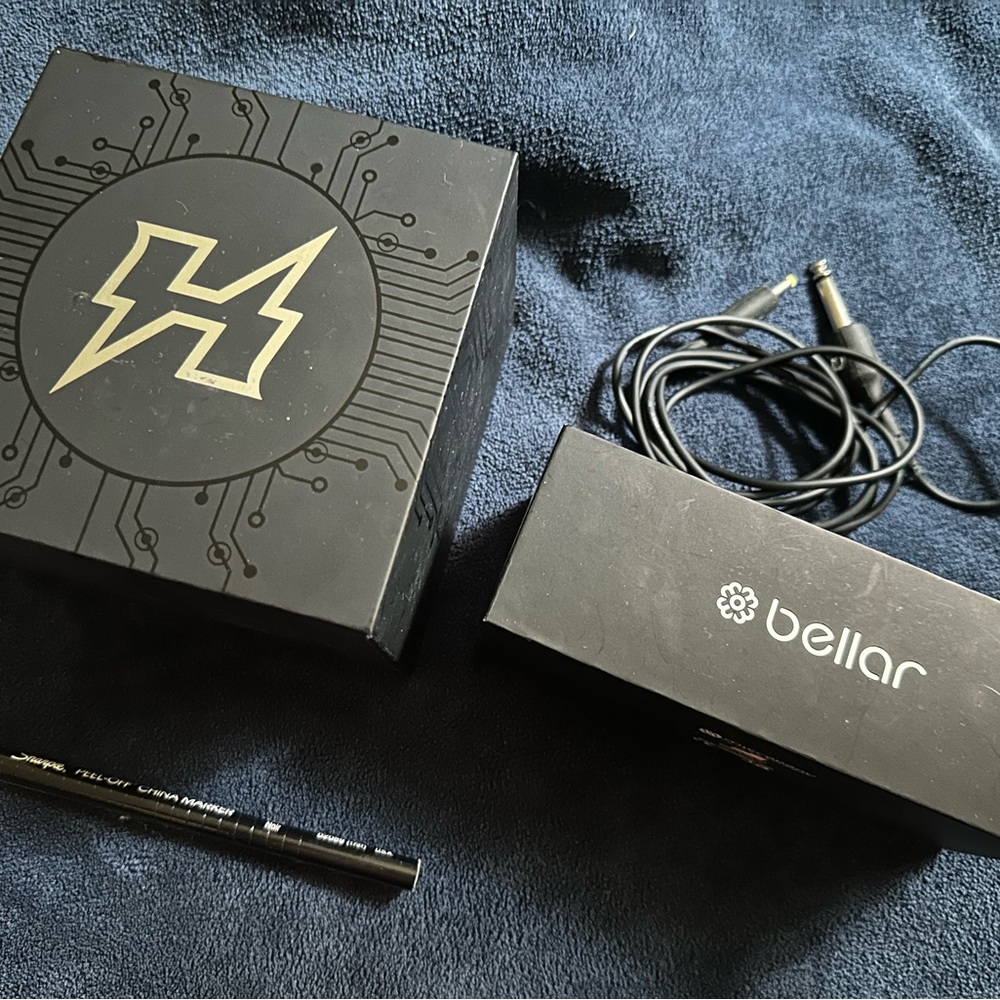 Bellar Black and Gold Permanent Makeup Cosmetics Machine Kit